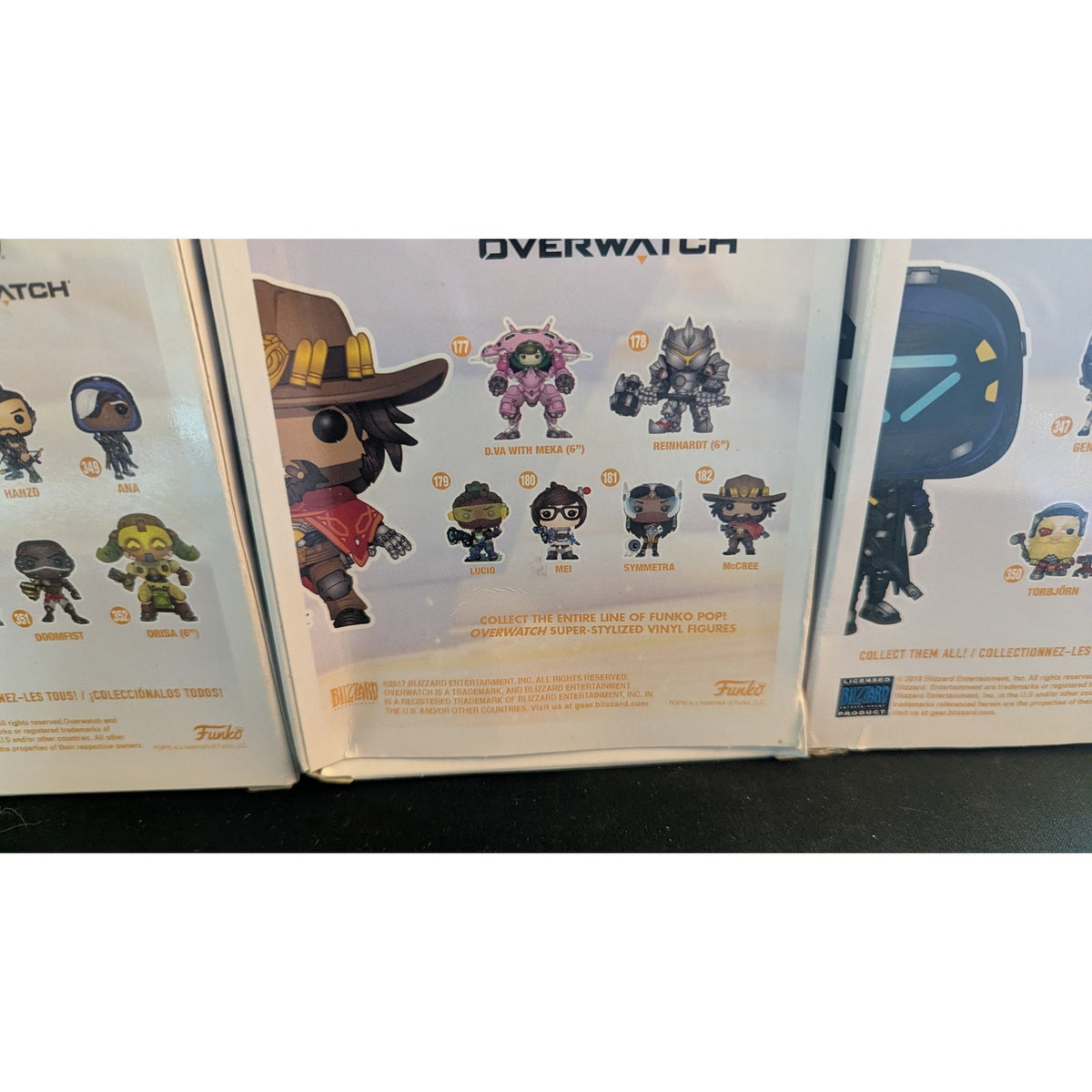 Overwatch Funko Pop Lot of 4 - Vaulted & Store Exclusives (Tracer, McCree, Ana, Torbjörn)