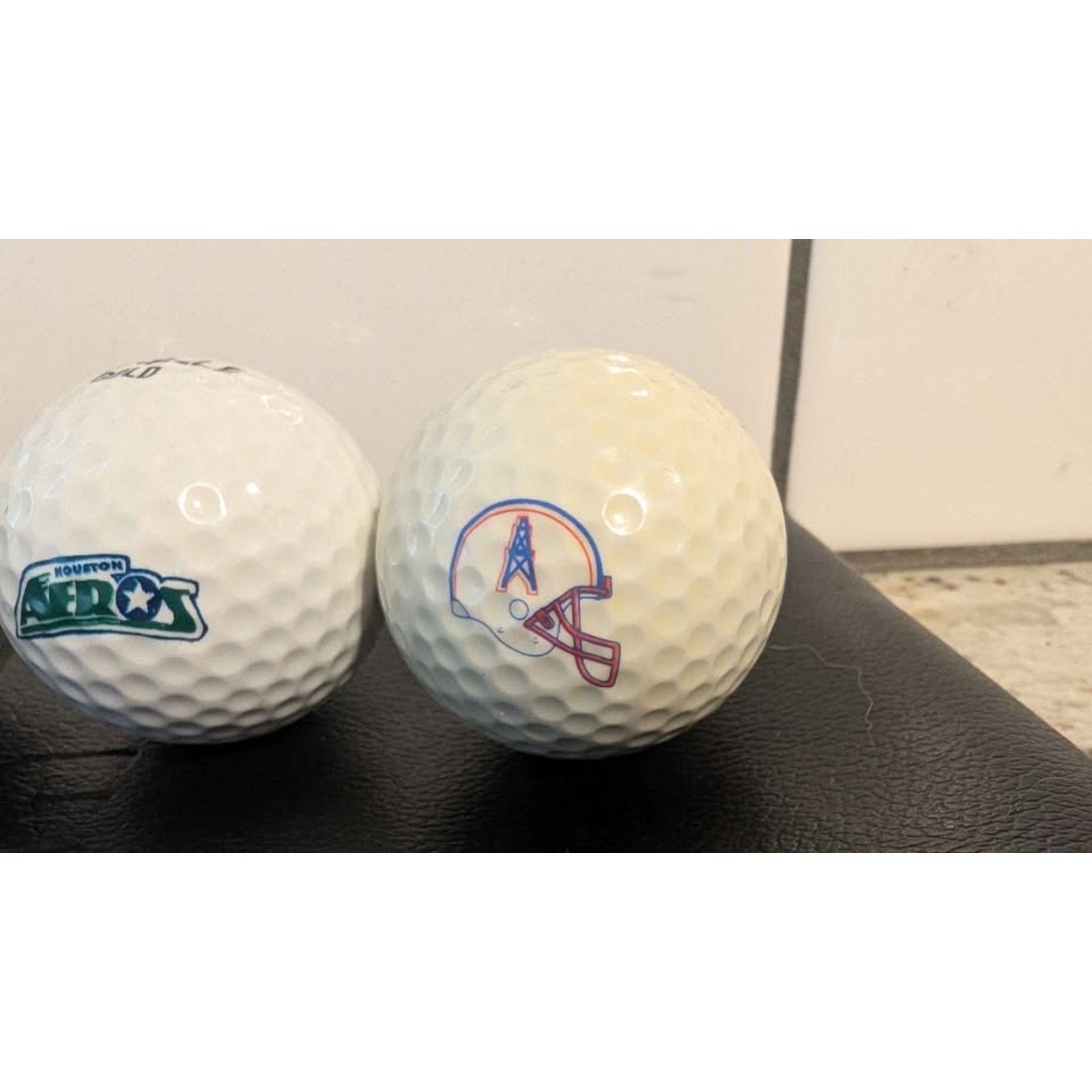 Vintage Greater Houston Texas Logo Golf Balls - 5 Ball Premium Collector Lot