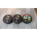 Vintage Peoria Rivermen & Houston Aeros AHL Hockey Pucks - Lot of 3