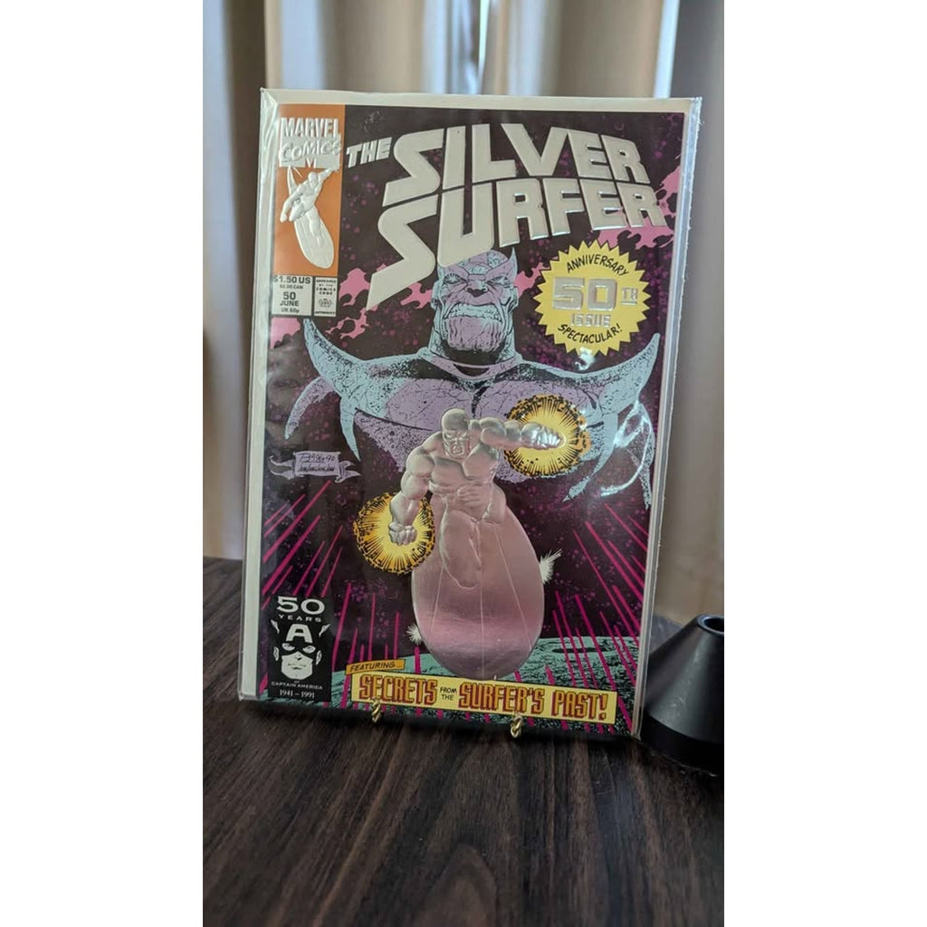 Silver Surfer #50 (1991) Marvel Comics - Shiny Foil Anniversary Issue 2 copies