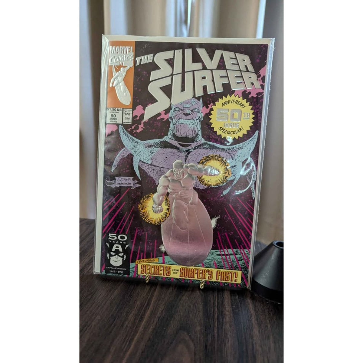 Silver Surfer #50 (1991) Marvel Comics - Shiny Foil Anniversary Issue 2 copies