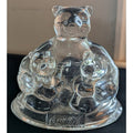 Vintage Coca-Cola Polar Bear Family Glass Figurine Mama & Cubs Paperweight