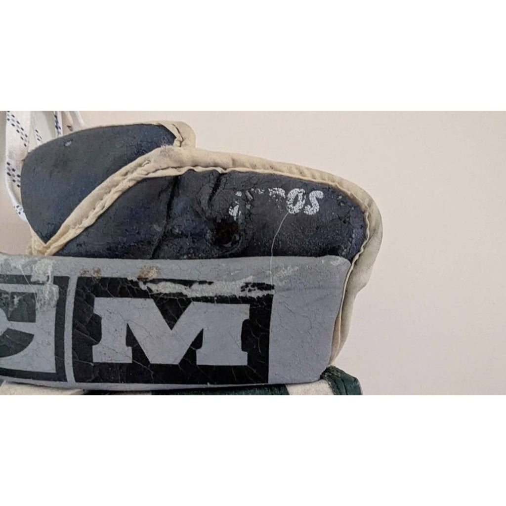 Vintage WHA Houston Aeros CCM Pro Stock Leather Hockey Gloves