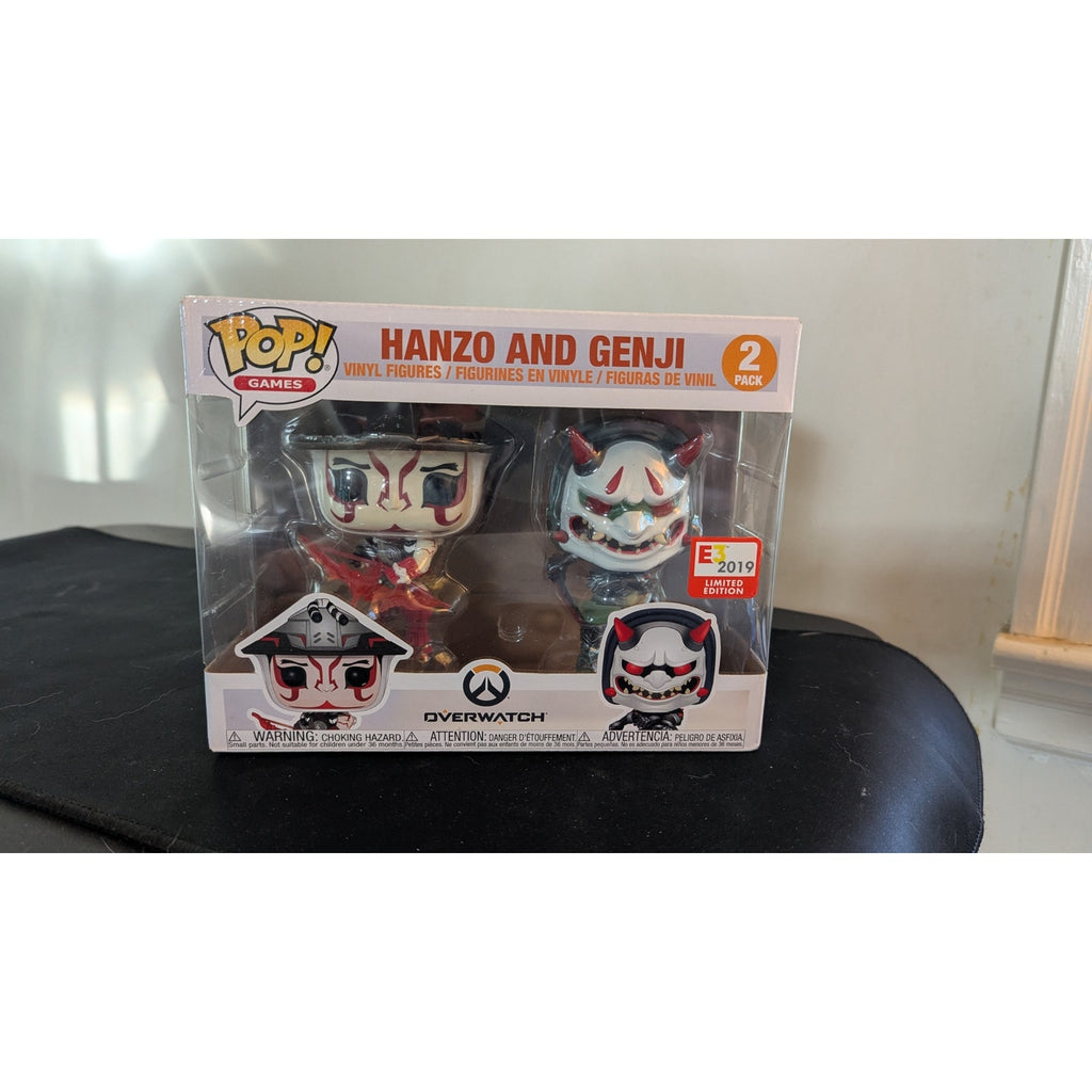 Funko Pop Overwatch Hanzo & Genji 2-Pack E3 2019 Limited Edition