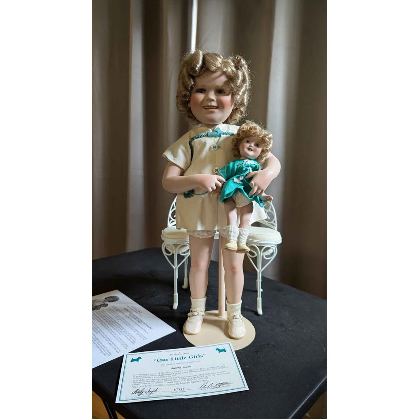 Danbury Mint Shirley Temple Porcelain Doll "Our Little Girls" Set - READ DESC