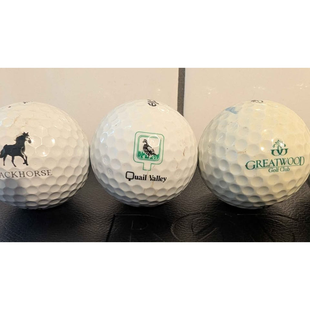 Vintage Greater Houston Texas Logo Golf Balls - 5 Ball Premium Collector Lot