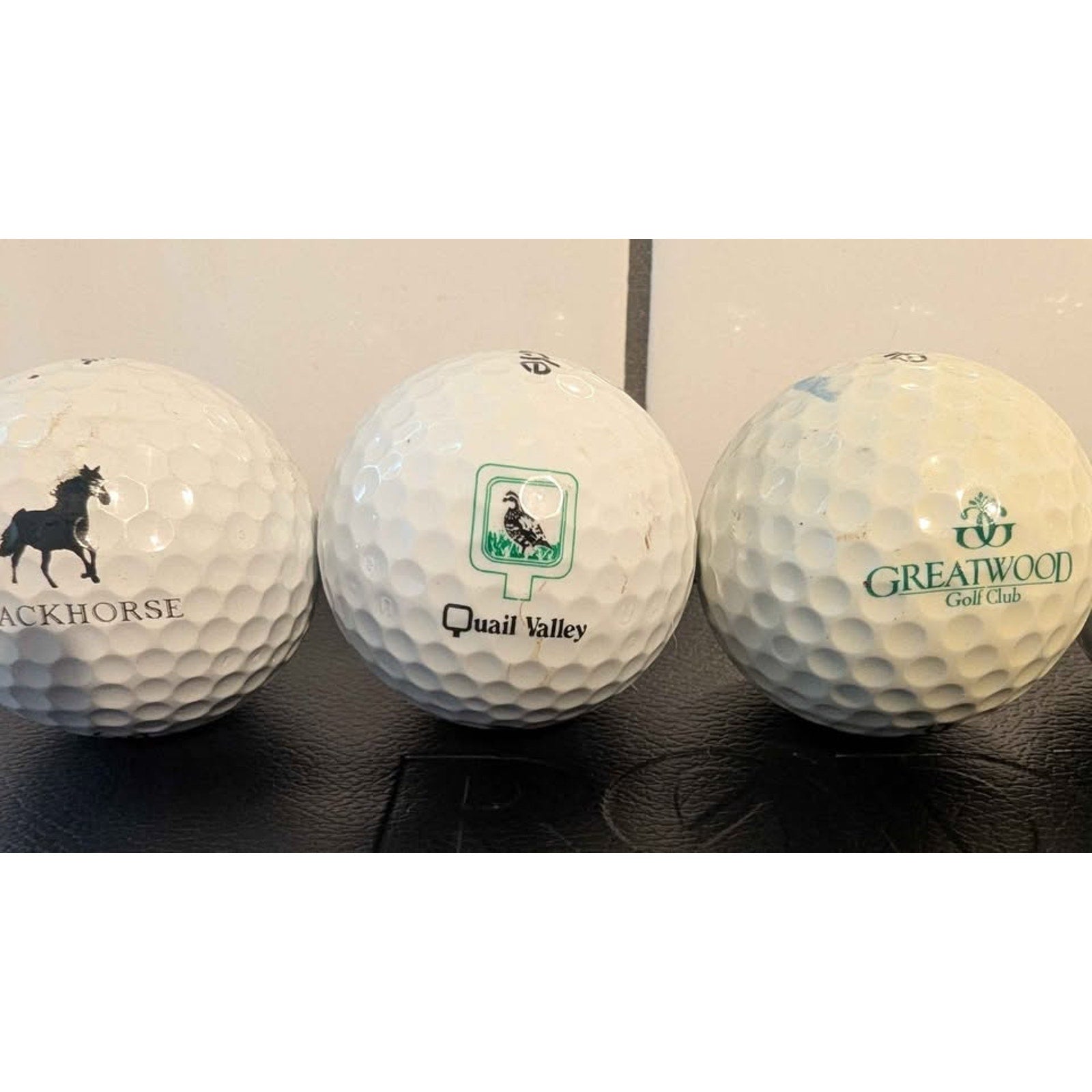 Vintage Greater Houston Texas Logo Golf Balls - 5 Ball Premium Collector Lot