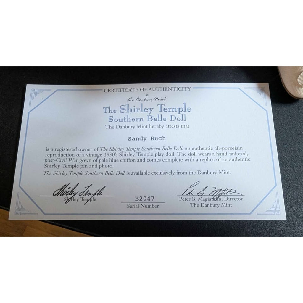 Danbury Mint Shirley Temple "Southern Belle" Doll with COA