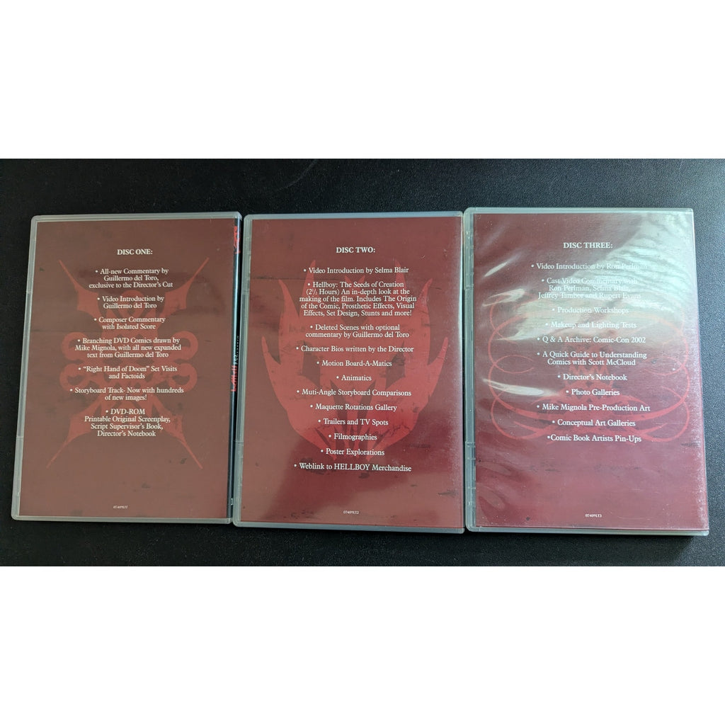 Hellboy DVD 2004 3-Disc Director's Cut Box Set w/ Diary of Grigori Rasputin OOP