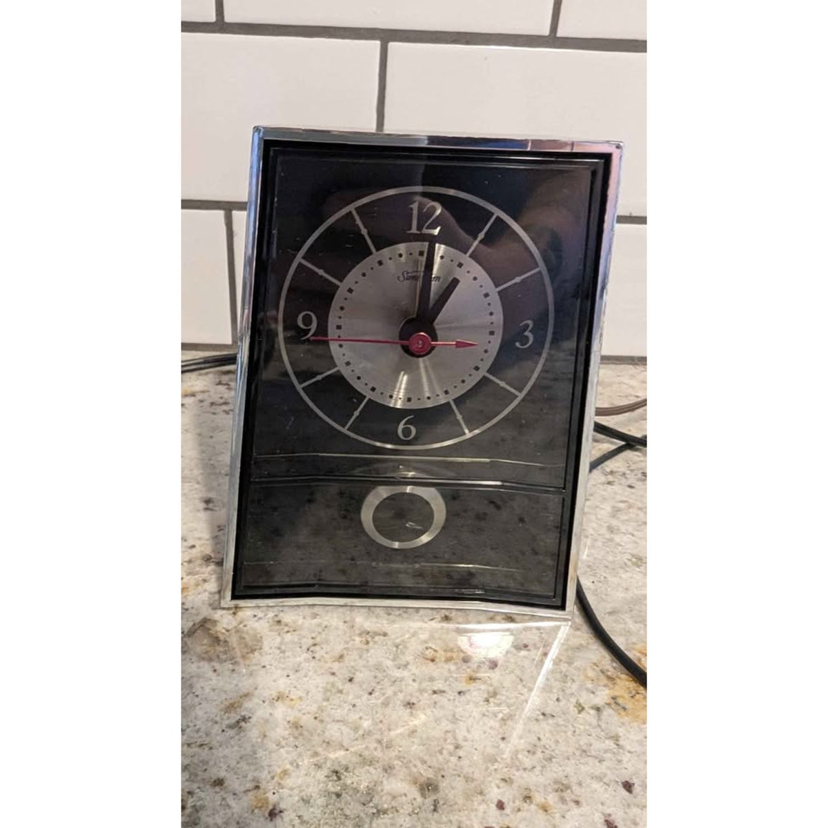 Vintage 1970s Sunbeam Electric Pendulum Clock EB123 - COMPLETE Box & Paperwork!