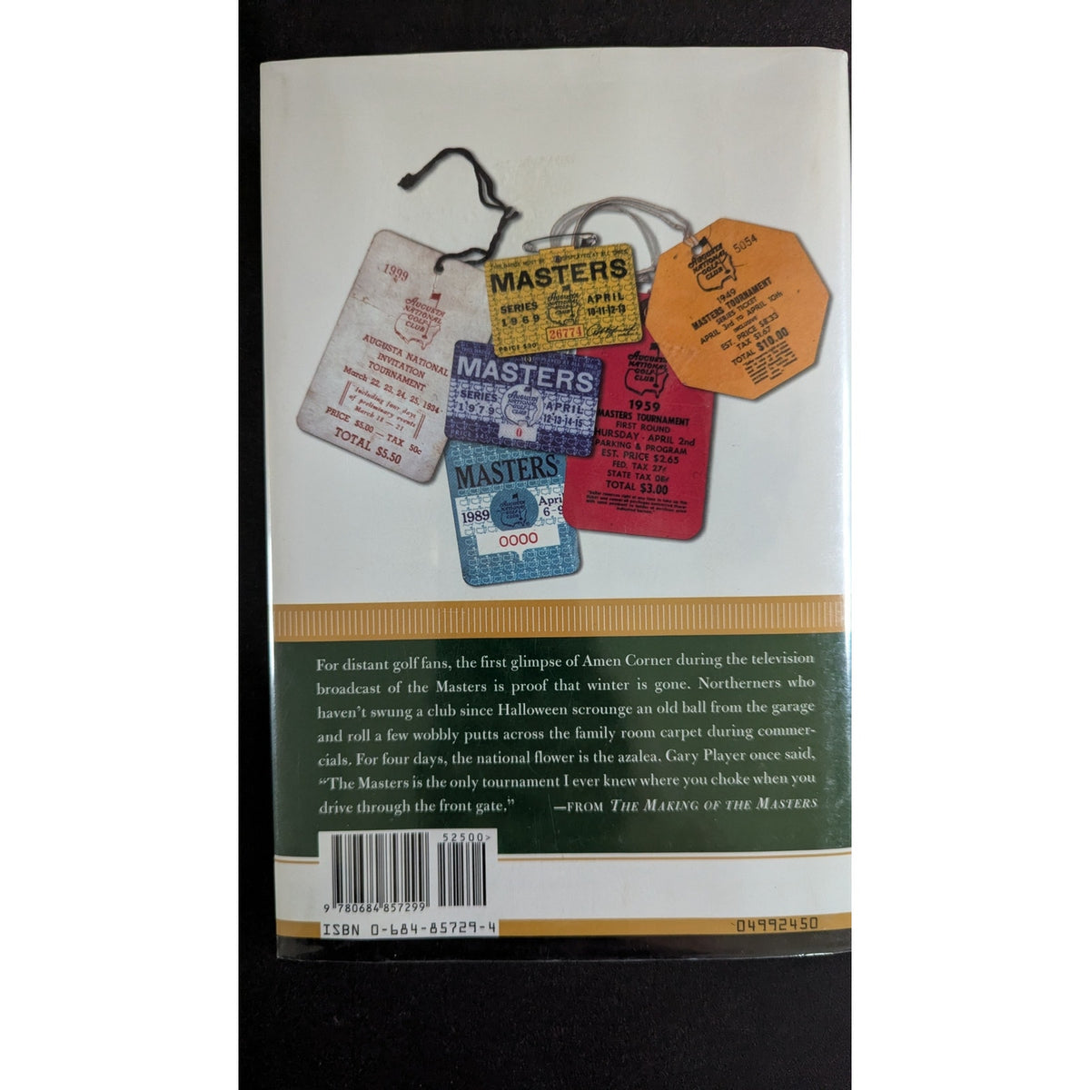 The Making of the Masters: Clifford Roberts, Augusta National, and Golf's Most Prestigious Tournament (Hardcover, 1999)