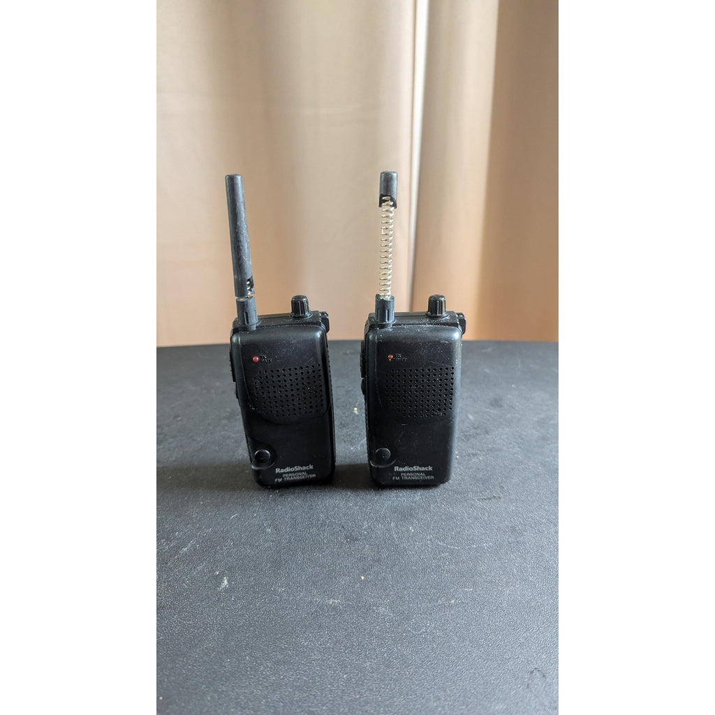 Vintage RadioShack Personal FM Transceiver Walkie Talkies Cat No. 21-1802 Pair