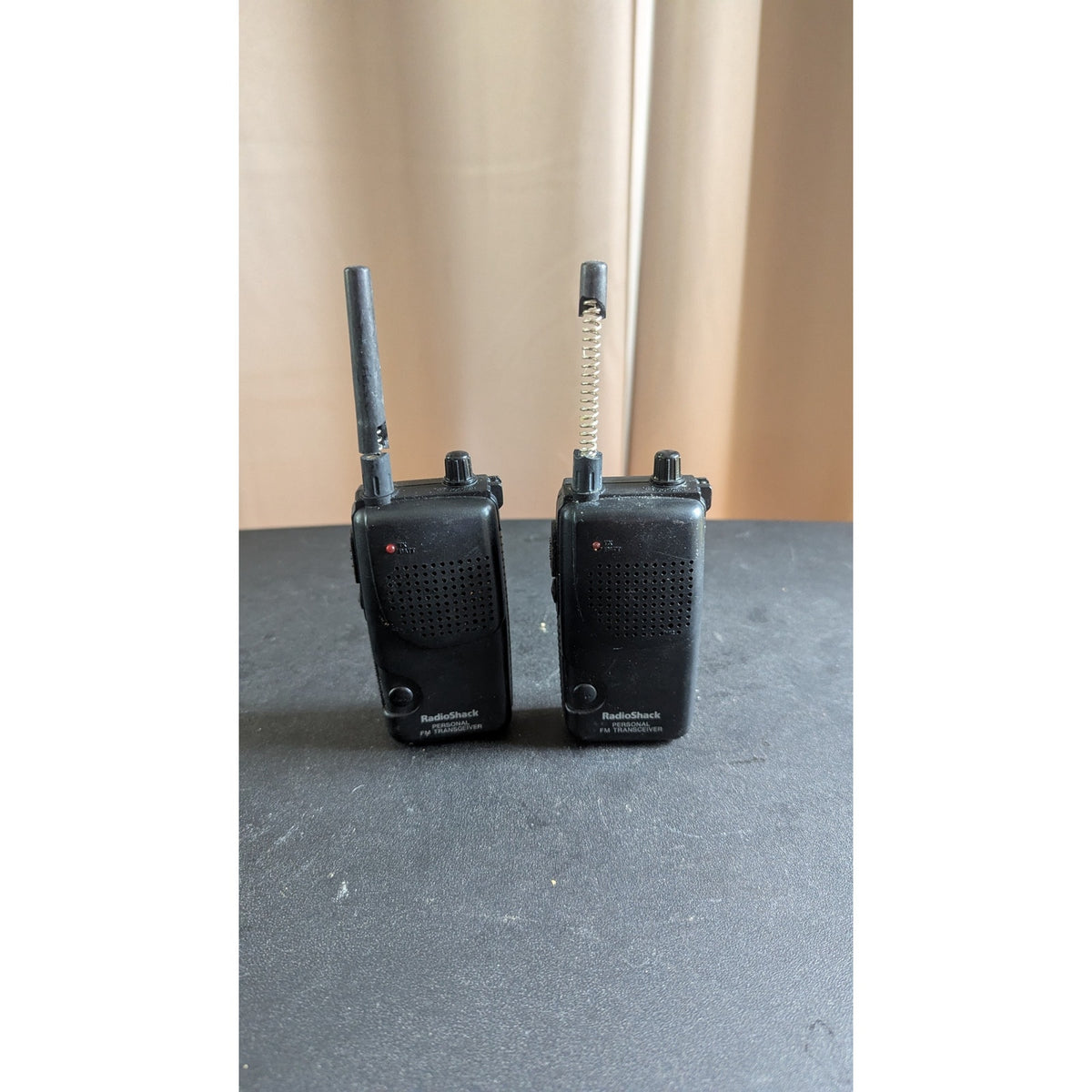Vintage RadioShack Personal FM Transceiver Walkie Talkies Cat No. 21-1802 Pair