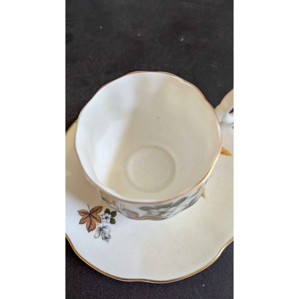 Royal Dover Vintage Bone China Teacup and Saucer Set Made in England