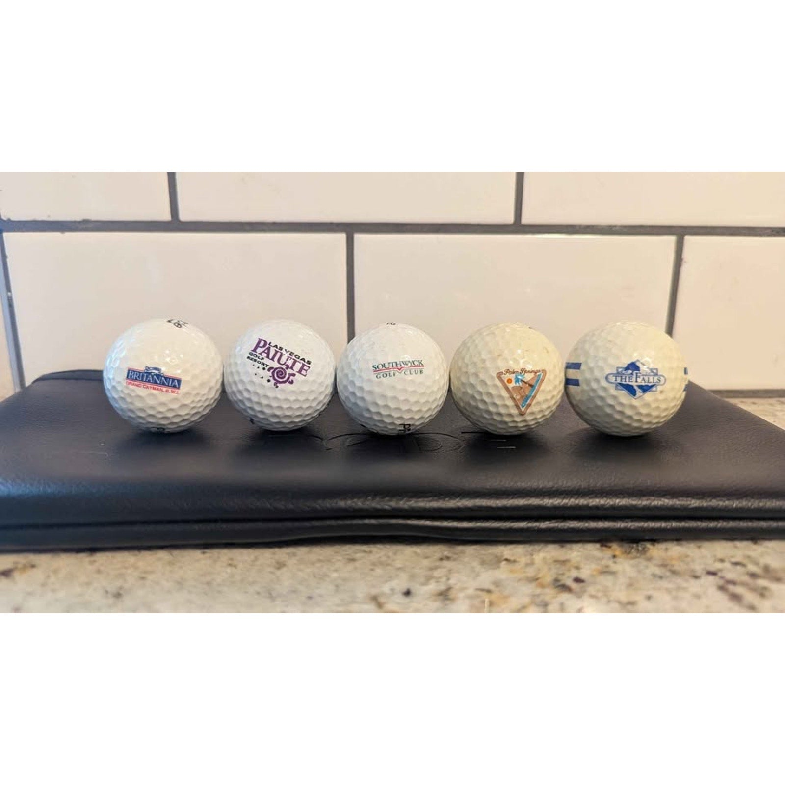 Vintage Luxury Destination & Resort Golf Balls - 5 Ball Premium Collector Lot