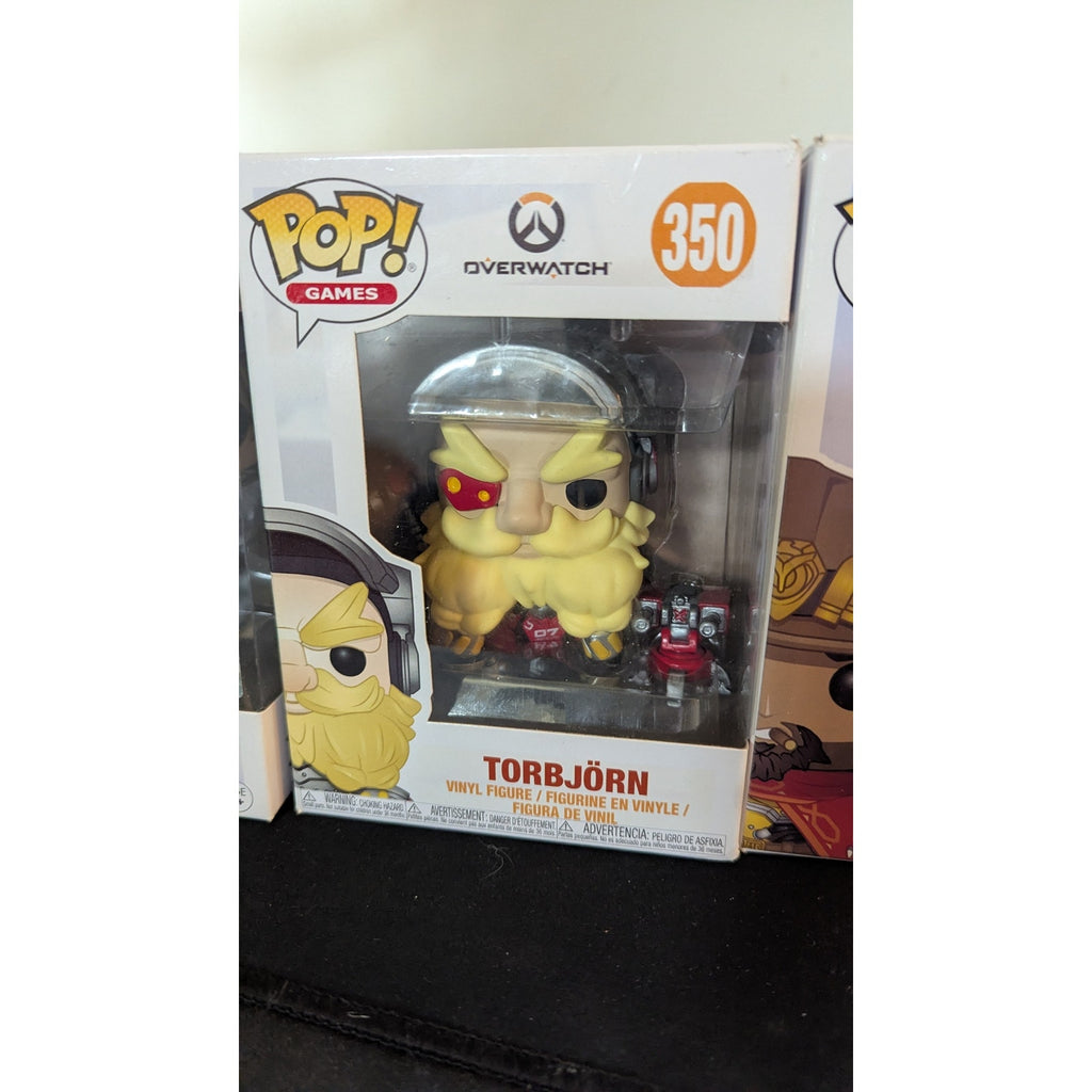 Overwatch Funko Pop Lot of 4 - Vaulted & Store Exclusives (Tracer, McCree, Ana, Torbjörn)