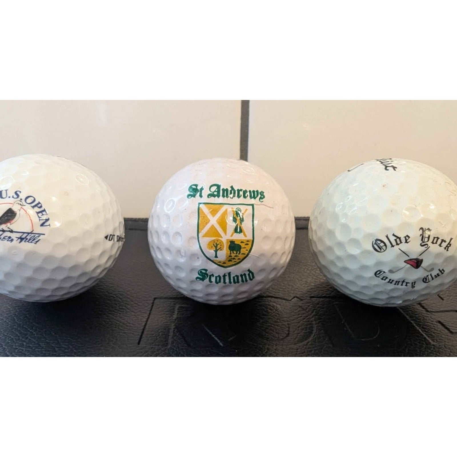 Vintage Golf Ball Collector Bundle - St Andrews, 2001 US Open, Olde York CC