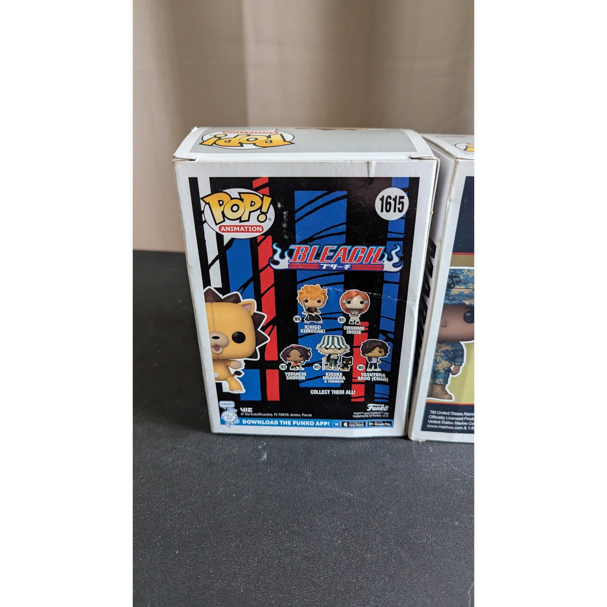 Funko Pop Bundle: Bleach Kon #1615 & USMC Marines Pops With Purpose Vinyl Figures
