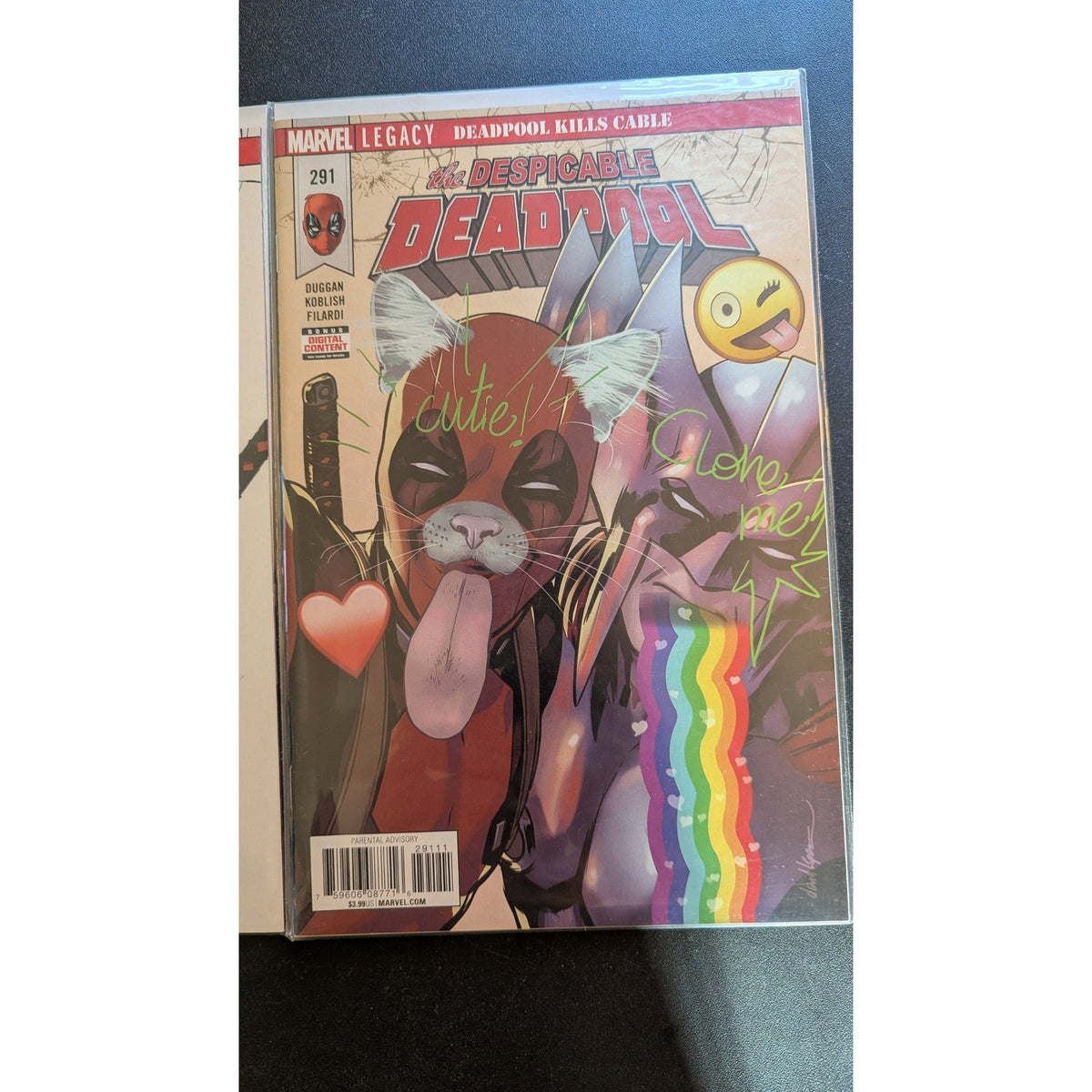 Despicable Deadpool #287 #288 #291 Comic Lot (Marvel Legacy Kills Cable)