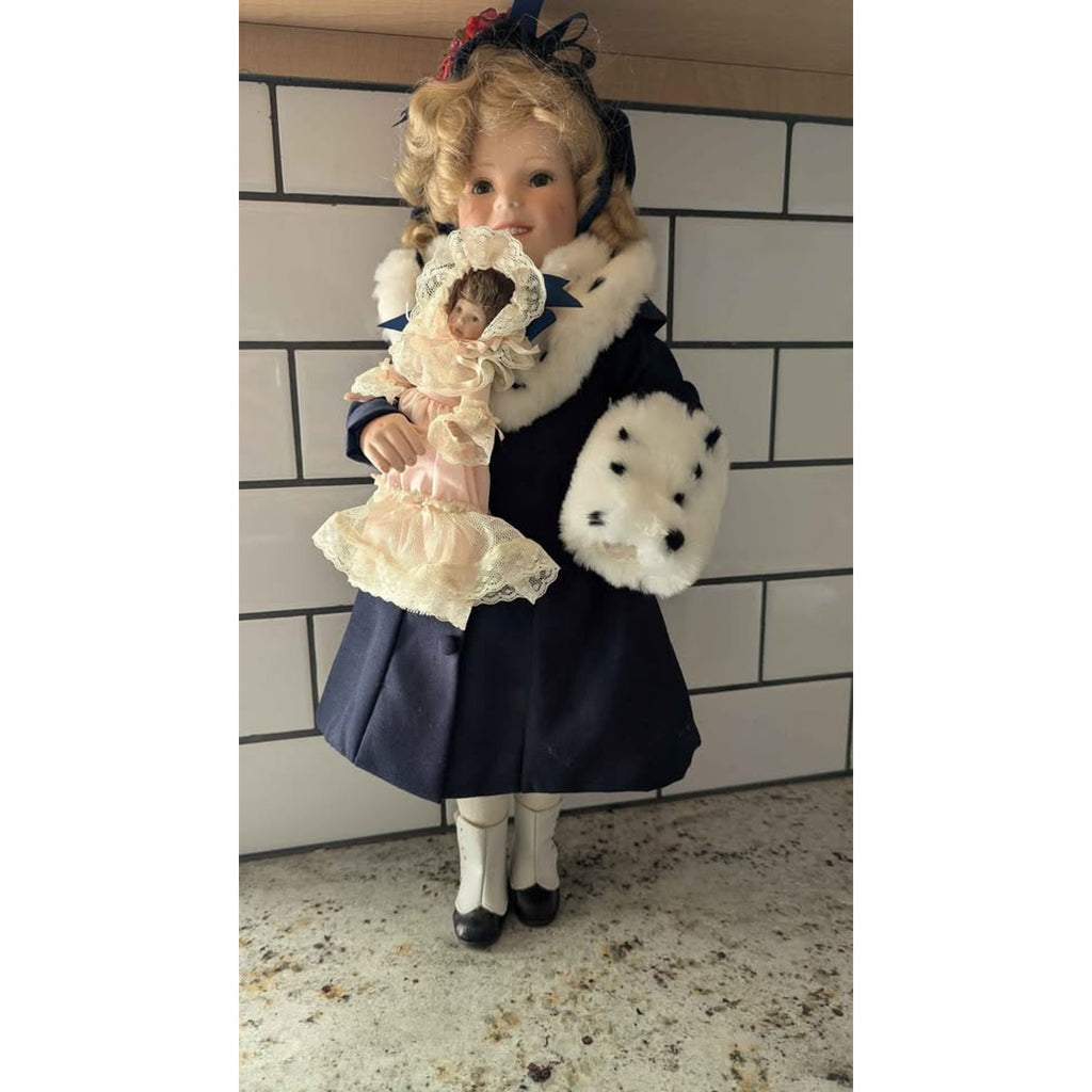 Danbury Mint Limited-Edition Shirley Temple "The Little Princess" Porcelain Doll with COA