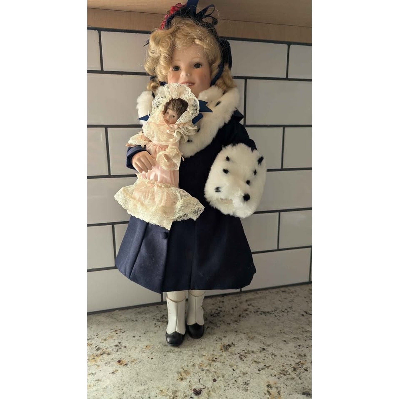 Danbury Mint Limited-Edition Shirley Temple "The Little Princess" Porcelain Doll with COA
