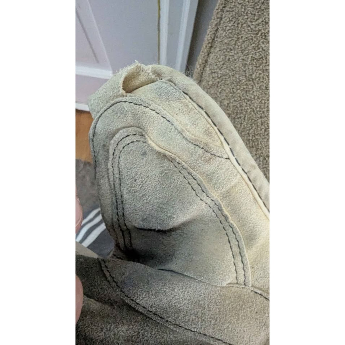 Vintage WHA Houston Aeros CCM Pro Stock Leather Hockey Gloves