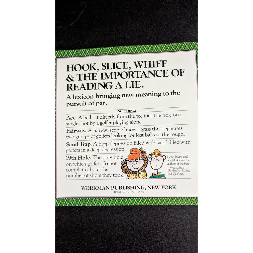 Vintage 1987 Golfing: A Duffer's Dictionary Paperback Book by Henry Beard & Roy McKie