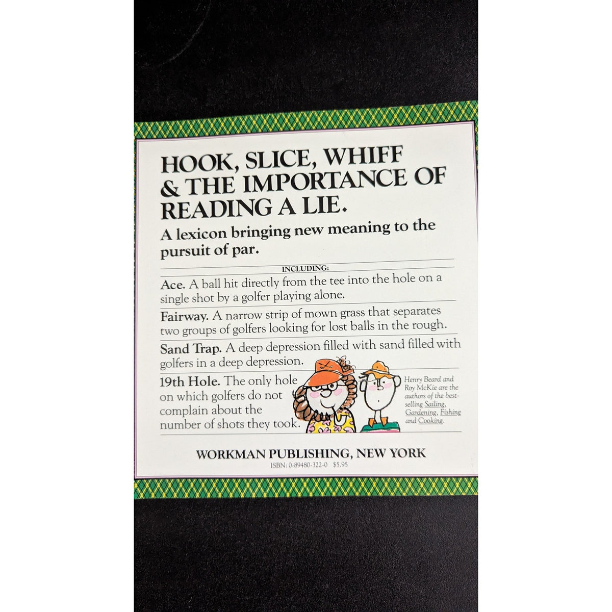 Vintage 1987 Golfing: A Duffer's Dictionary Paperback Book by Henry Beard & Roy McKie