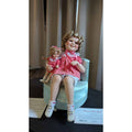 Vintage Danbury Mint Shirley Temple "Polka Dot Pals" Porcelain Doll Set with COA