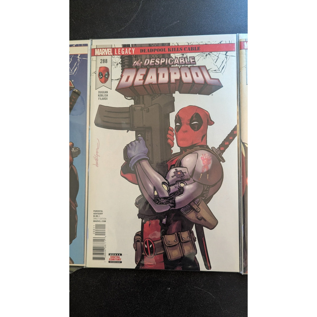 Despicable Deadpool #287 #288 #291 Comic Lot (Marvel Legacy Kills Cable)