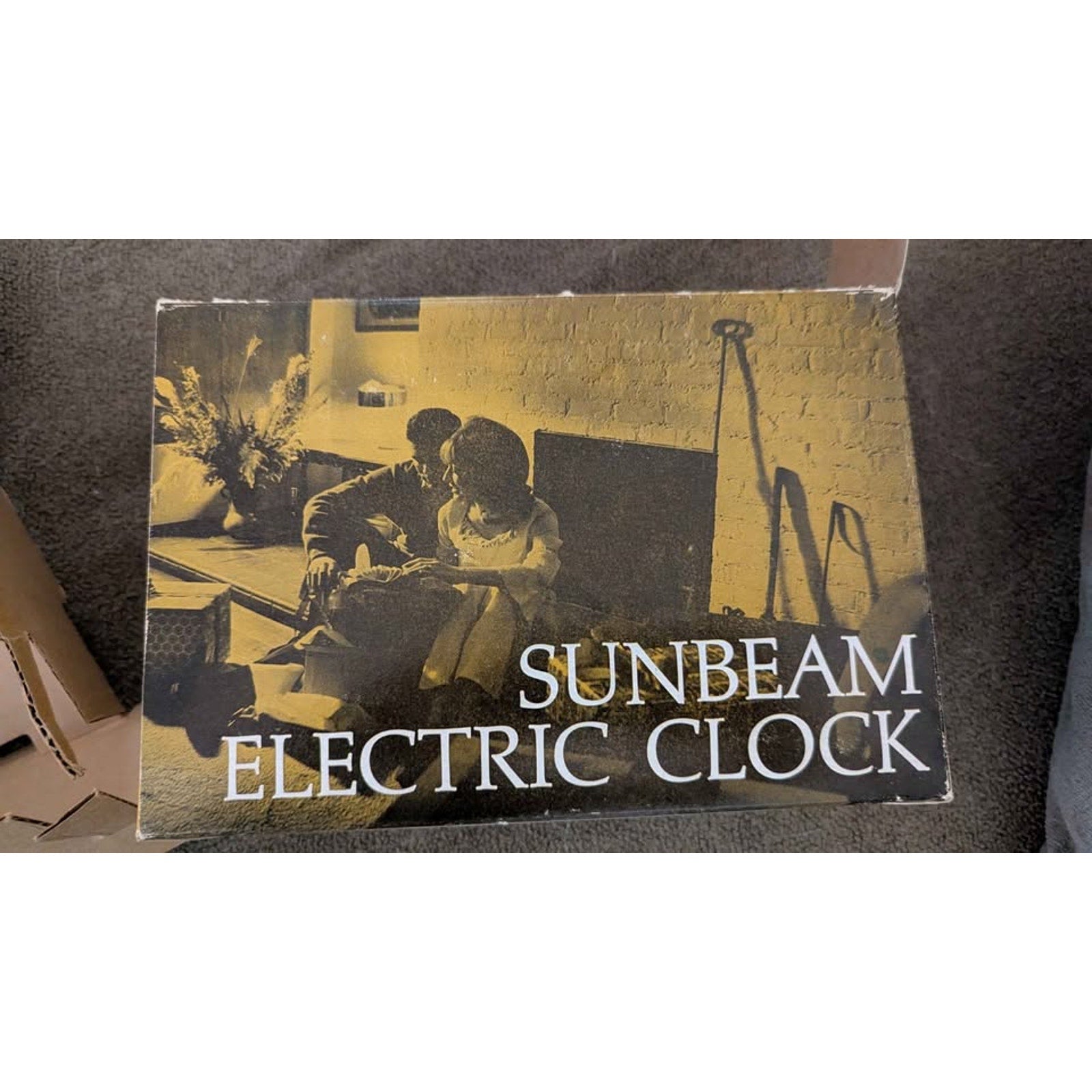 Vintage 1970s Sunbeam Electric Pendulum Clock EB123 - COMPLETE Box & Paperwork!