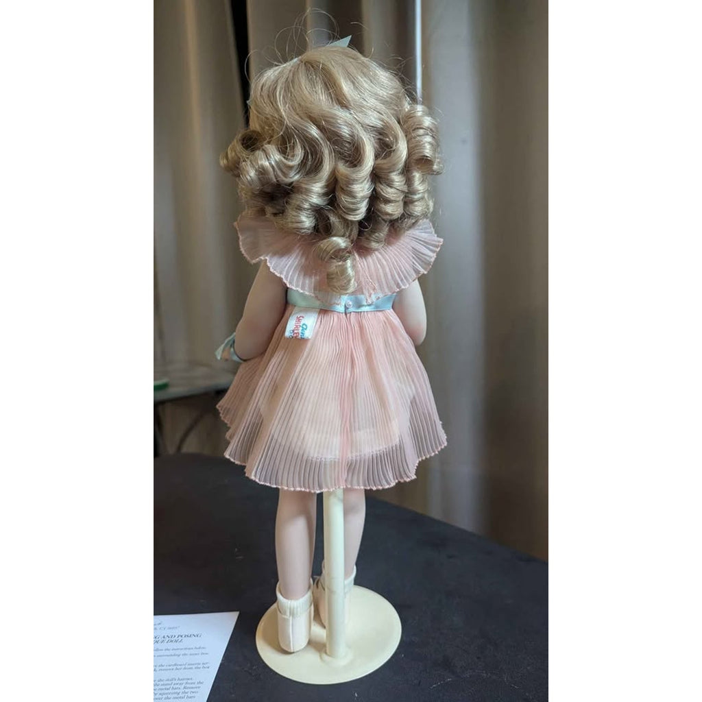 Danbury Mint 14" Shirley Temple Antique Porcelain Doll with COA & Papers