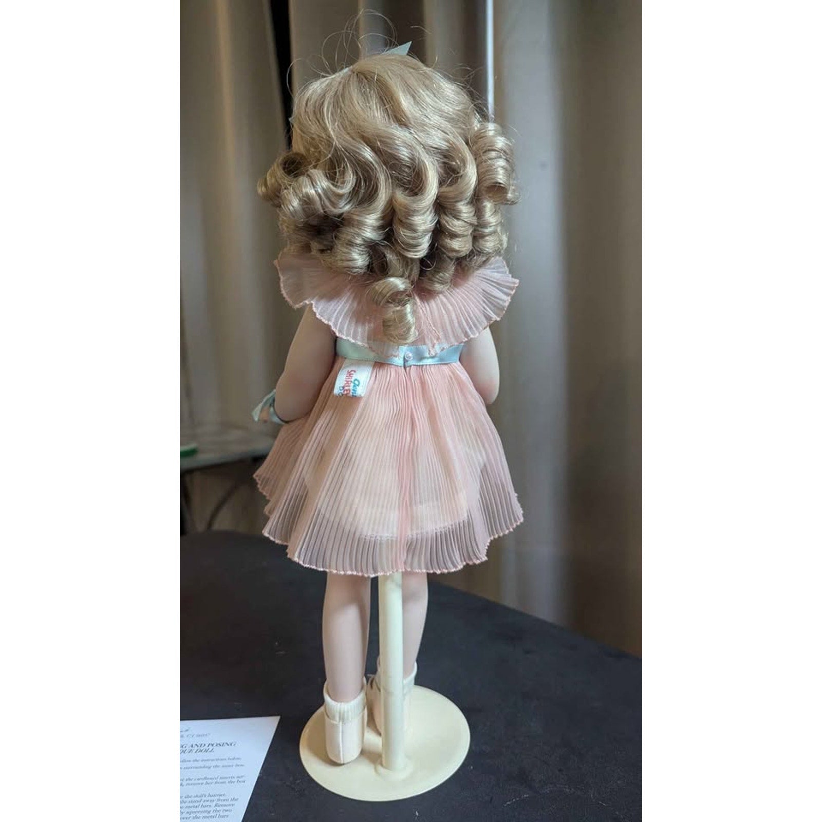 Danbury Mint 14" Shirley Temple Antique Porcelain Doll with COA & Papers