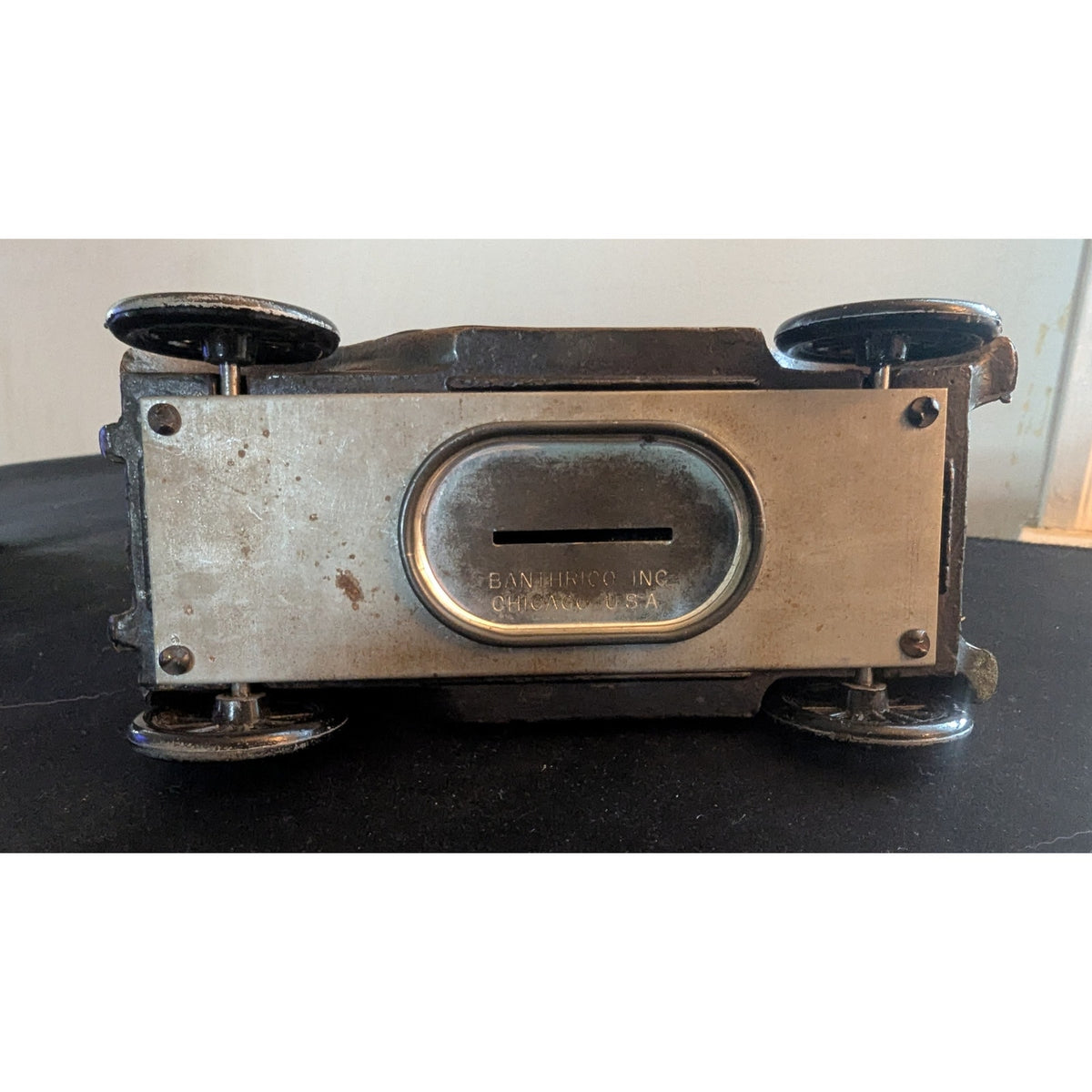 Vintage Banthrico 1924 Chrysler Metal Car Coin Bank - Southwest Bank of Omaha NE