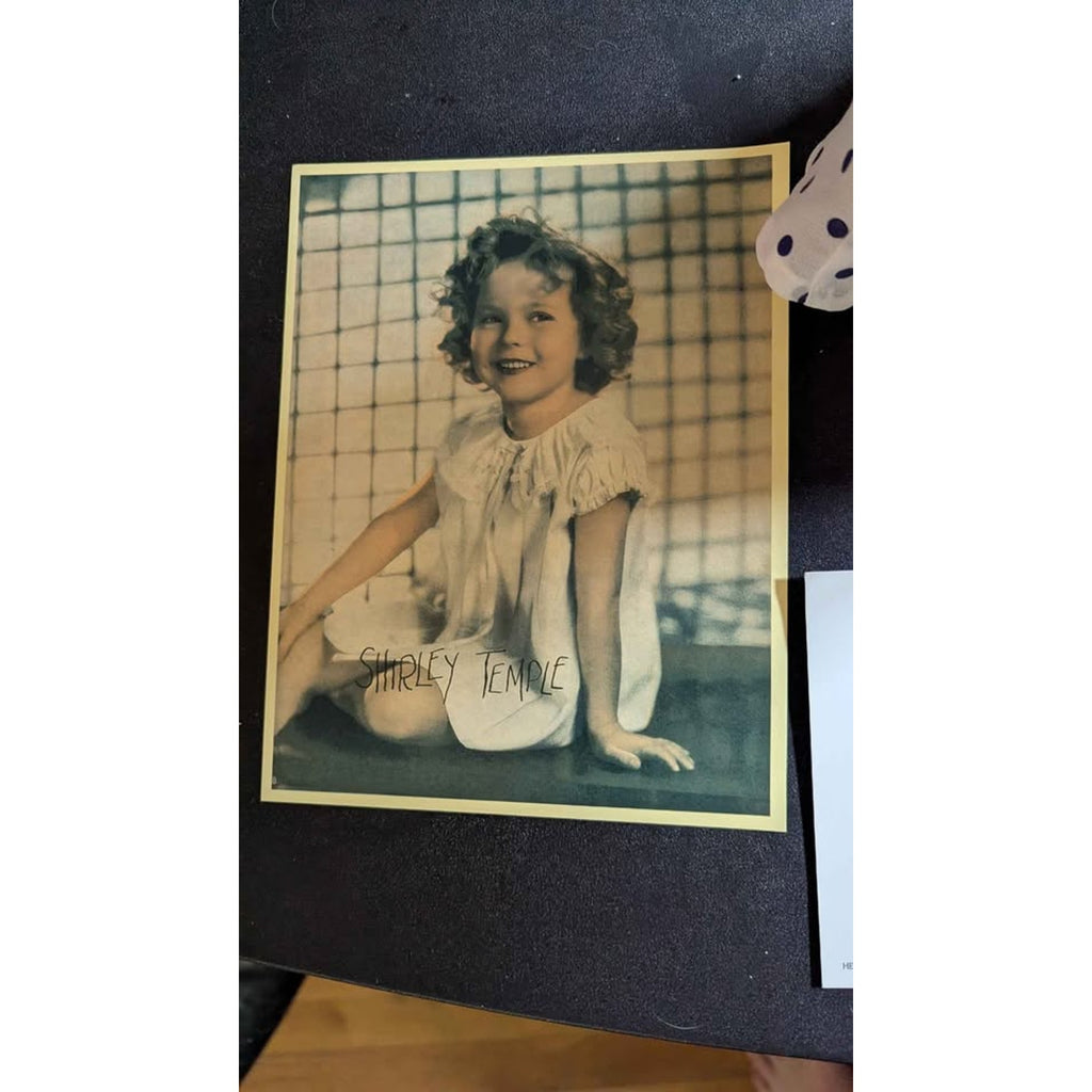 Vintage Danbury Mint Shirley Temple Porcelain Doll & Photo Lot