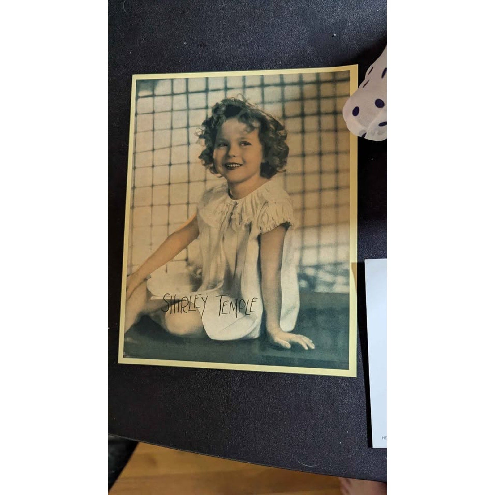 Vintage Danbury Mint Shirley Temple Porcelain Doll & Photo Lot