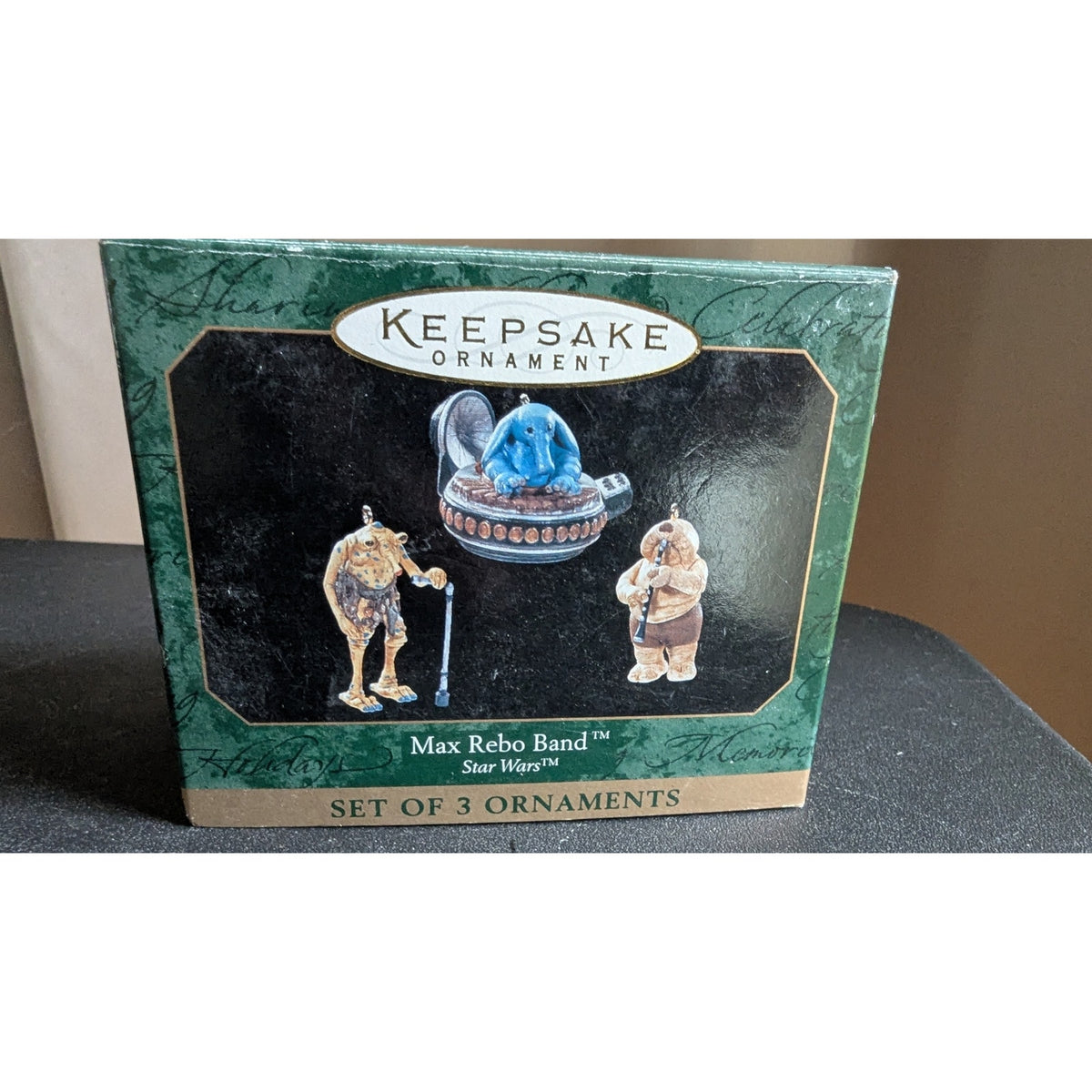 Star Wars Holiday Ornament Bundle - 1999 Hallmark Max Rebo Band Set & 2005 Kurt Adler M-Pire Darth Vader M&M, In Boxes