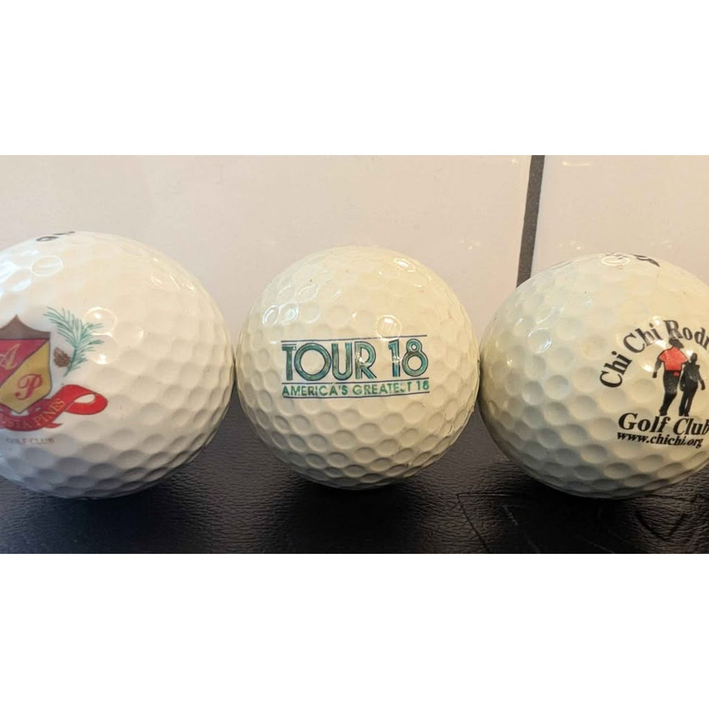 Vintage Collectible Logo Golf Balls Lot