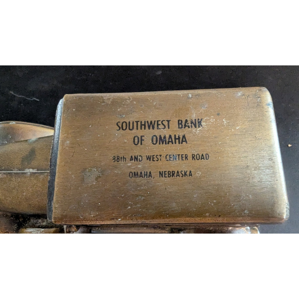Vintage Banthrico 1924 Chrysler Metal Car Coin Bank - Southwest Bank of Omaha NE