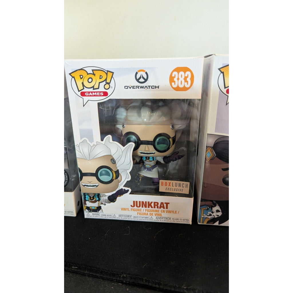 Overwatch Funko Pop Lot of 4 - Zenyatta 423, Junkrat 383, Tracer 495, Symmetra 181