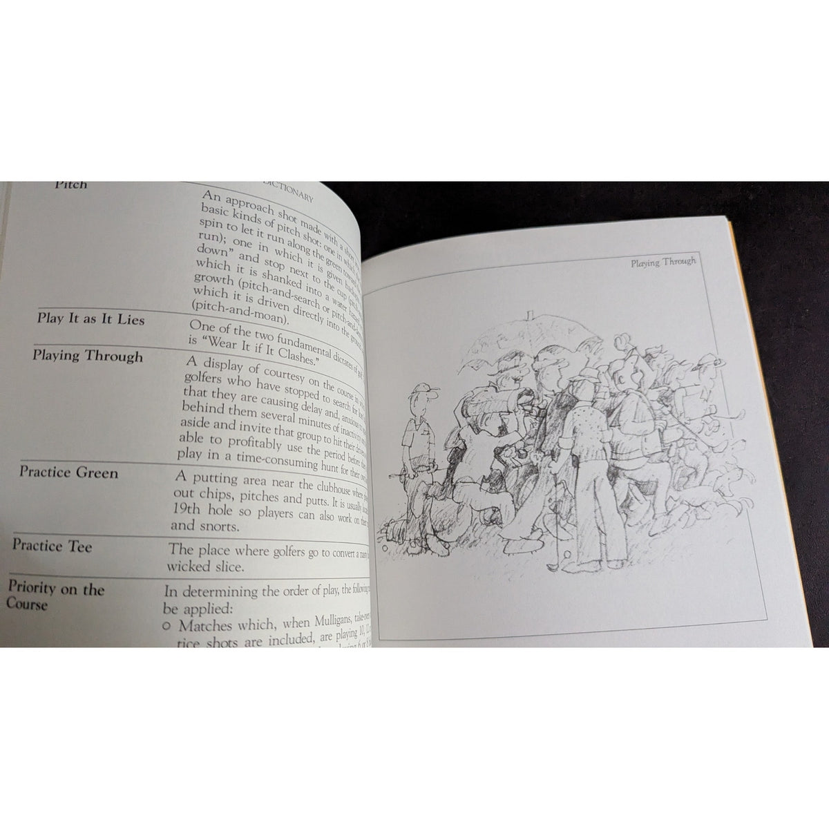 Vintage 1987 Golfing: A Duffer's Dictionary Paperback Book by Henry Beard & Roy McKie