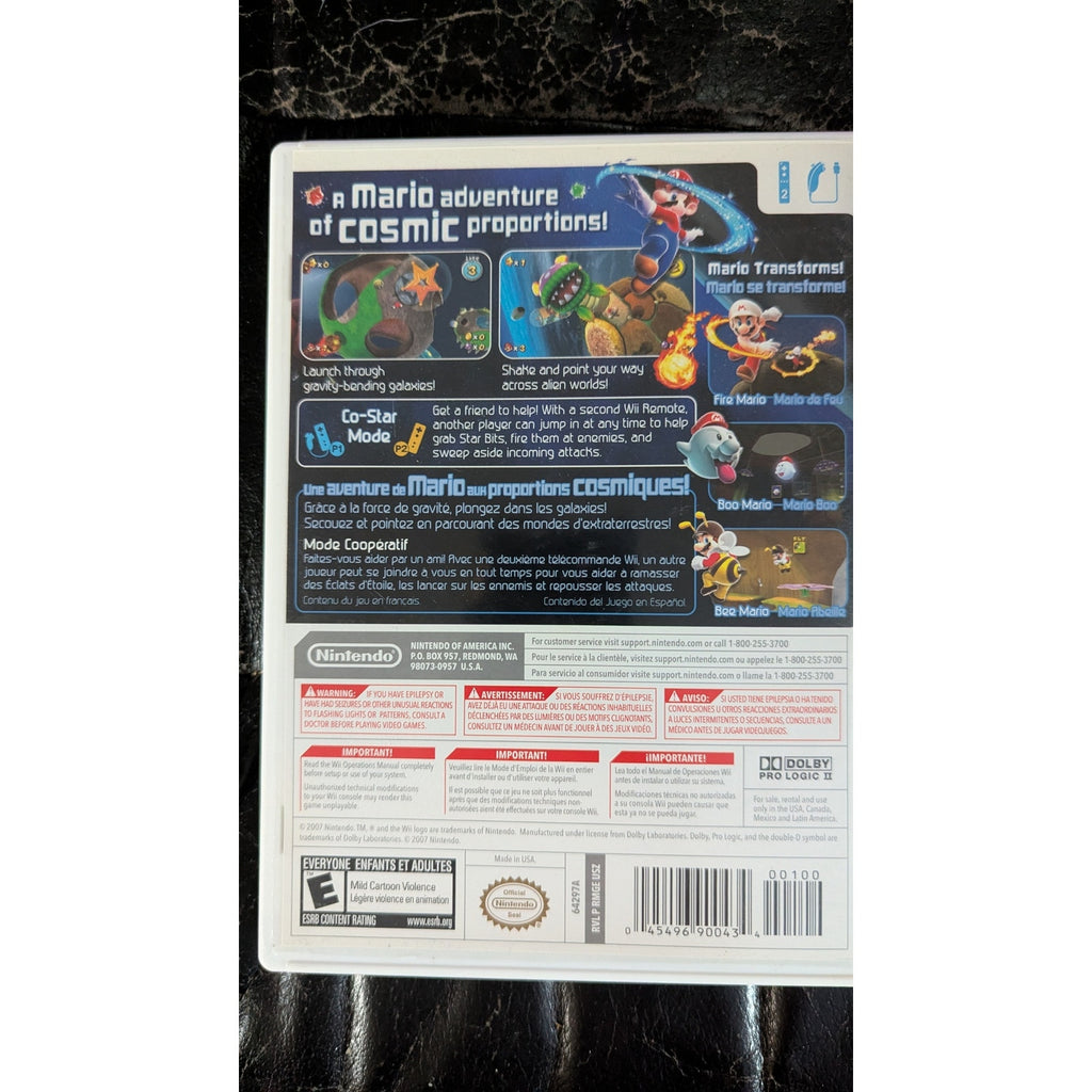 Super Mario Galaxy (Nintendo Wii, 2007) CIB Complete with Manual - Tested