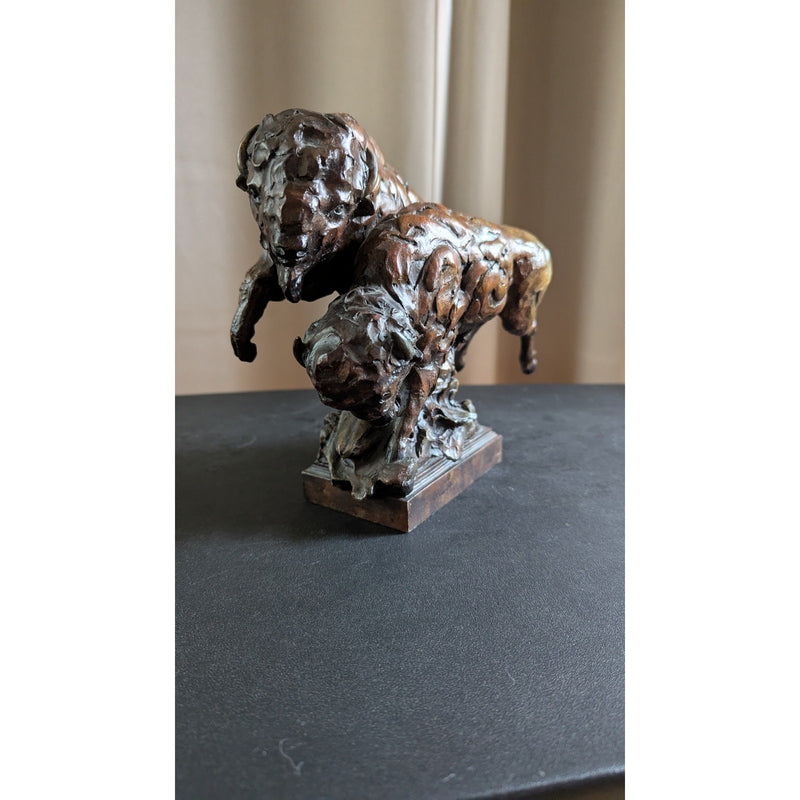 Danny Edwards "Sound of Thunder" Bison Buffalo Sculpture Mill Creek Studios