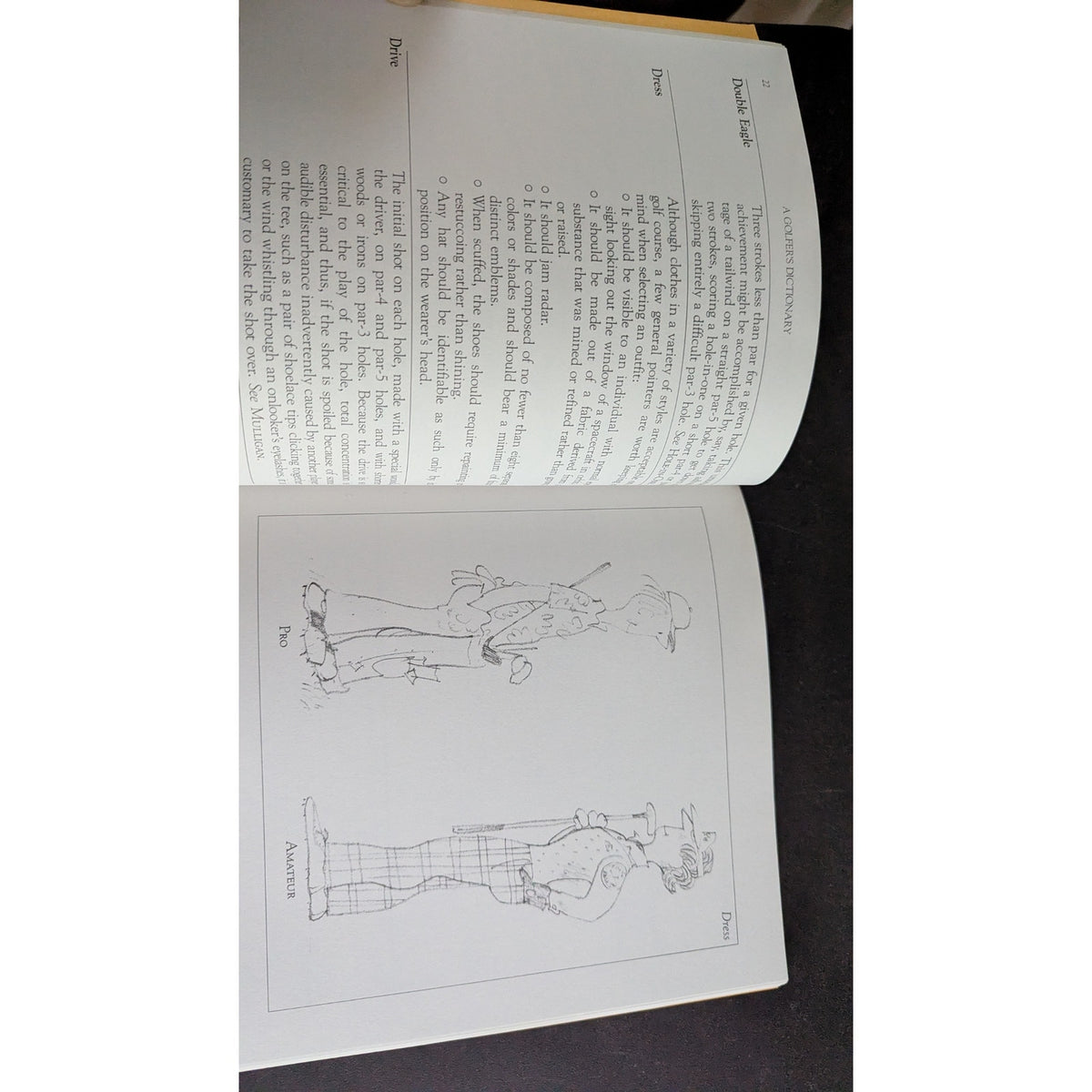 Vintage 1987 Golfing: A Duffer's Dictionary Paperback Book by Henry Beard & Roy McKie