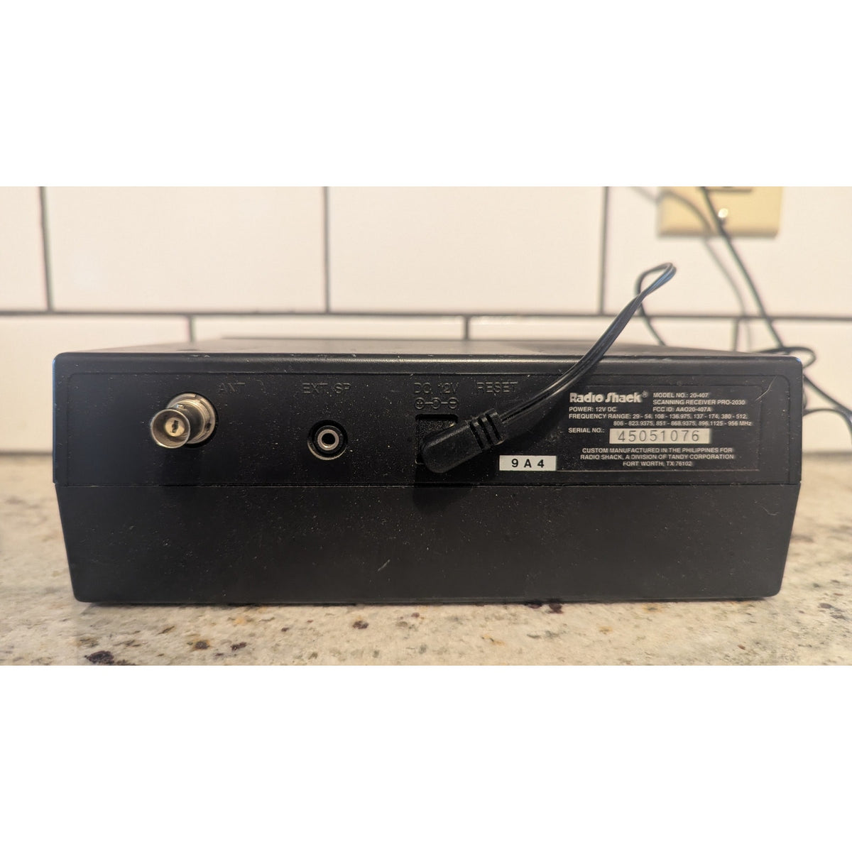 Vintage Radio Shack PRO-2030 Desktop Radio Scanner 80-Channel Hyperscan (Model 20-407)