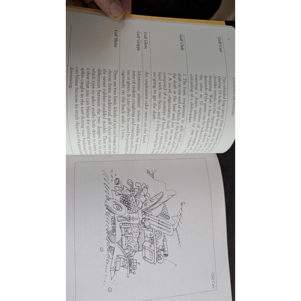 Vintage 1987 Golfing: A Duffer's Dictionary Paperback Book by Henry Beard & Roy McKie