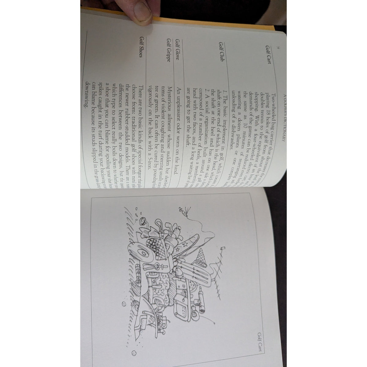Vintage 1987 Golfing: A Duffer's Dictionary Paperback Book by Henry Beard & Roy McKie