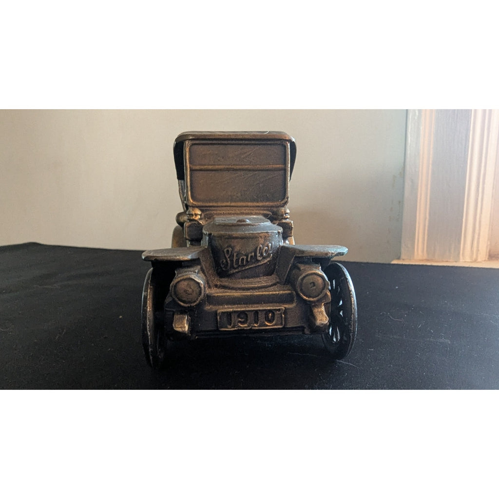 Vintage Banthrico 1910 Stanley Steamer Metal Car Coin Bank First West Side Bank Omaha NE