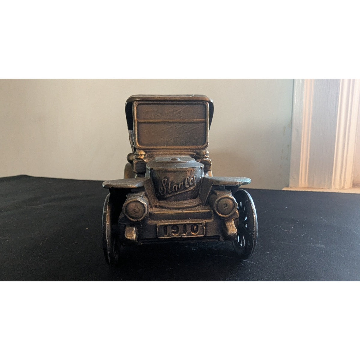 Vintage Banthrico 1910 Stanley Steamer Metal Car Coin Bank First West Side Bank Omaha NE