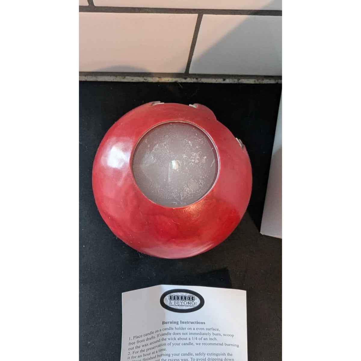 Nebraska Cornhuskers Sphere Candle - Wax & Beyond Refillable Decor